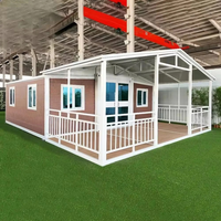Villa préfabriquée de luxe portable 20ft 40ft Maisons préfabriquées Maison conteneur pliable et extensible 2 3 4 5 chambres Prix usine