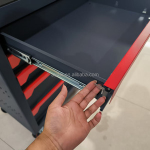 Professioneller Mechaniker-Werkzeugwagen mit 5 Schubladen, Schwerlasträdern und Komplettem 202-teiligen Handwerkzeug-Set für Autoreparaturwerkstätten - Product Image 4