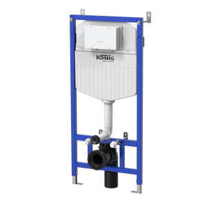 Sanitari da Bagno, <span class=keywords><strong>WC</strong></span> Sospeso con <span class=keywords><strong>Cassetta</strong></span> di Scarico Nascosta e Telaio in Ferro Blu - Product Image 6