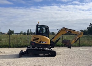 Mini-excavatrice de 5 tonnes SY50U, excavatrice sur chenilles à rotation zéro, avec le meilleur moteur, haute efficacité pour la construction urbaine - Product Image 4