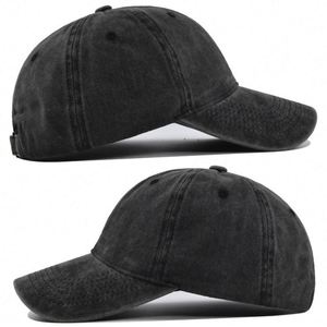 Casquettes Snapback classiques vierges, effet délavé, avec logo brodé 3D personnalisé, casquette de baseball rétro vintage pliable pour homme - Product Image 2