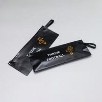 benutzerdefinierte kosmetische eyeliner-stift-verpackung selbstversiegelnder beutel pvc-reißverschlussbeutel mattierte schwarze plastiktüten mit reißverschluss