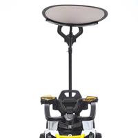Voiture électrique télécommandée pour enfants, véhicule à pédales 12V avec contrôleur sans fil 2,4 GHz, vitesse maximale 3 km/h, sans danger pour les tout-petits
