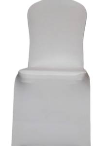 Housse de chaise plissée à trois coins en spandex blanc/couleur personnalisée, taille personnalisée, extensible, durable, pour hôtel, mariage - Product Image 3