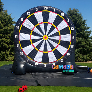 Gioco Gonfiabile Bersaglio da Calcio con Freccette e Palloni, Pubblicitario, Nero, per Sport - Product Image 4