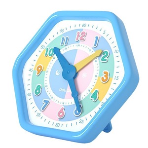 Reloj Educativo Deli 74368 de Plástico con Tres Agujas Articuladas, Juguete Educativo para Niños, Modelo para Enseñar la Hora, Color Azul - Product Image 3