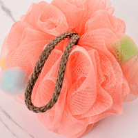 Éponge ronde de bain douche luffa 30g pouf en maille de bain boule de douche épurateur de corps éponge de bain exfoliante pour femmes et hommes
