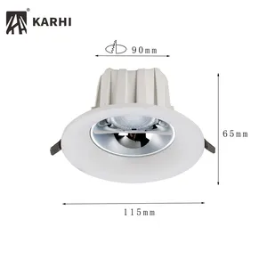 Hot Selling Machine 1-10V Dimmable Phillips Down Light 500lm Rechargeable Spotlight Replaceable Led Chip Downlights