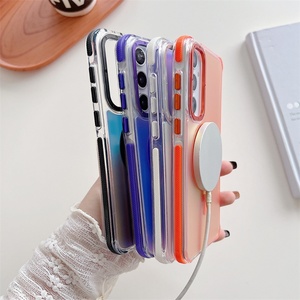 Funda Compatible con Samsung S25 Ultra, Diseño Degradado de Doble Color, Magnética Mate, Antideslizante, Protección Contra Caídas para A56 - Product Image 6
