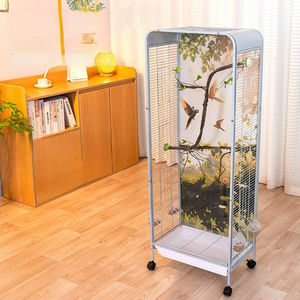 Modern lüks büyük ferforje kuş kafesi standı için zarif tasarım viktorya tarzı antika bitirmek papağan amerika papağanı Cockatoo dekor - Product Image 1