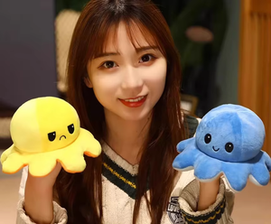 Özel Tasarım Sevimli Ahtapot Dönüştürülebilir Çift Taraflı Peluş Yastık Ahtapot Bebekleri Ters Çevrilebilir Peluş Ahtapot Oyuncak Hayvan - Product Image 6