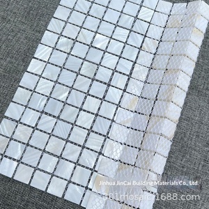 천연 조개 모자이크 타일 소형 패치 벽 스티커 방수 고급 욕실 배경 벽 장식 - Product Image 2