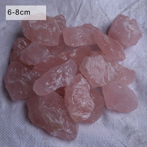 Pierres brutes de quartz rose naturel, tailles personnalisées en gros, pierres minérales brutes - Product Image 4