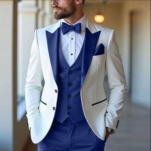 Costumes de <span class=keywords><strong>mariage</strong></span> <span class=keywords><strong>pour</strong></span> hommes de haute qualité en gros, costumes slim fit, smoking 3 pièces, costumes de cérémonie <span class=keywords><strong>pour</strong></span> hommes - Product Image 2