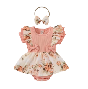 Vestido Floral de Verano para Bebé de Un Año - Product Image 1