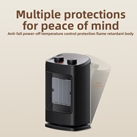 NOUVEAU Ventilateur Chauffant Compact de Bureau pour la Maison, Chauffage Électrique en Céramique PTC, Silencieux, Chauffage Rapide, Mini Radiateur Solaire