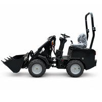 Spedizione Gratuita, Mini Caricatore Frontale EPA Euro 5 con Motore Diesel Kubota, Prezzo di Fabbrica per Fattoria e Giardino