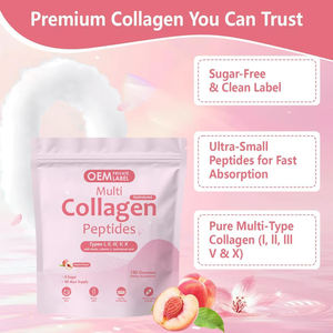 Collagène hydrolysé OEM, peptides de collagène marin, gommes de collagène de type I, II, III, V, X, biotine, acide hyaluronique, vitamines pour la peau, les cheveux et les ongles - Product Image 3