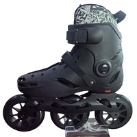 JINGYING-Patins à roues alignées pour adultes, patins à roues alignées, coque dure, noir, blanc, urbain