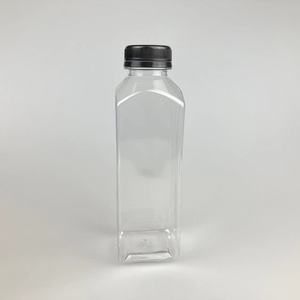 Botella Cuadrada para Jugo de 16 <span class=keywords><strong>Onzas</strong></span>, <span class=keywords><strong>12</strong></span> <span class=keywords><strong>Onzas</strong></span> y 8 <span class=keywords><strong>Onzas</strong></span>, PET Libre de BPA - Product Image 3