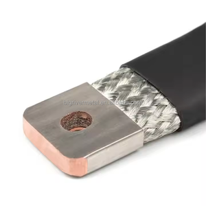 Surface étamée en forme sur mesure barres omnibus électriques non alliées Applications industrielles Équipement de <span class=keywords><strong>distribution</strong></span> d'énergie tressé en cuivre - Product Image 4