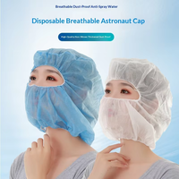 Balaclava blanche jetable en PP non tissé, respirante et imperméable, pour la protection du casque de karting, usage quotidien, unisexe, adulte, couvre-tête
