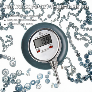 Thermomètre de compostage numérique personnalisable en acier inoxydable <span class=keywords><strong>TE</strong></span> SHI DTM-491 avec sonde, affichage numérique, OEM ODM, garantie 1 an, fabriqué au Jiangsu - Product Image 2