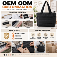 Sac fourre-tout matelassé personnalisé en polyester pour femme, idéal pour le quotidien, le travail, le shopping, grande capacité, léger, sac à bandoulière matelassé