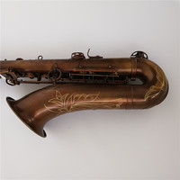 Vintage Surface Beautiful Engravings Professional Saxophone Tenor