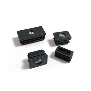 Insert fileté métrique rectangulaire M5 M6 M8 en plastique noir pour le raccordement de meubles - Product Image 3