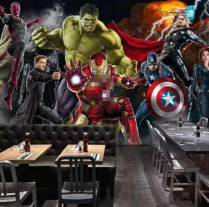 3D <span class=keywords><strong>Hulk</strong></span> dibujos animados superhéroe tema gimnasio mural papel tapiz <span class=keywords><strong>para</strong></span> paredes - Product Image 2