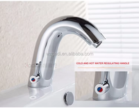 Robinet de lavabo intelligent à affichage numérique avec capteur, eau chaude et froide, pour usage domestique