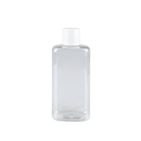 Flacon carré de 300 ml pour shampoing et après-shampoing, emballage en plastique avec couvercle, flacon de gel douche en PET