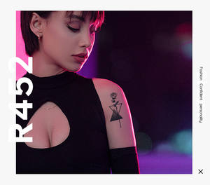 สติกเกอร์รอยสักชั่วคราวทำจากเฮนน่า100% จากพืชยี่ห้อโอดเอ็มกันน้ำออกแบบให้ติดข้อมือและนิ้ว15วันลอกออกได้ง่าย - Product Image 6