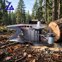Cisaille hydraulique ZX120 pour arbres, outil de coupe d'arbres en verger, cisaille pour excavatrice pour opérations forestières professionnelles