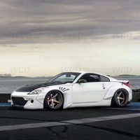 Kit carrosserie large en fibre de verre de style Rocket Bunny, barre avant, jupe latérale, diffuseur, spoiler pour Nissan 350Z Z33 2003-2008