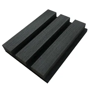 Hot Sale 3D Decorative Sound Absorption polyester fiber Materials Wooden Acoustic Panels
