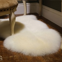 Tapis en peau de mouton australien authentique de luxe en gros 100% fourrure de laine de peau d'agneau véritable pour bureau chambre à coucher tapis intérieur en peau de mouton