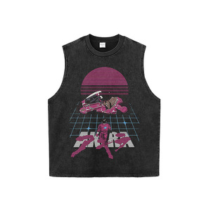 American-style High-street Cartoon Anime Long-sleeve Cotton Breathable Men's Vintage Retro Street Dance Loose Base Tee Shirt - Product Image 5
