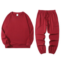 MSET5053 Ensemble de survêtement unisexe de haute qualité, faible MOQ OEM, personnalisé, 320g, 100% coton, pour l'entraînement et le jogging