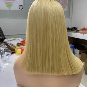 Bot Rechte Vietnamese Pruiken Blonde Donkere Wortel Hair Extensions Super Dubbel Getrokken Bundels Natuurlijk Onverwerkt Maagdelijk Menselijk Haar