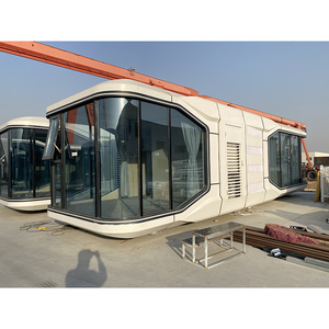 Cabañas de Glamping de Lujo de 20 <span class=keywords><strong>y</strong></span> 40 pies, Casa Contenedor Prefabricada de Acero, Casas Pequeñas Resistentes <span class=keywords><strong>a</strong></span> la Corrosión, Resort al Aire Libre, Casa Inteligente con Panel Sándwich - Product Image 3