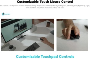 2025 ai Chuột ghi âm với Touchpad có thể tháo rời không khí hoạt động powerpoint thuyết trình từ xa transcribe tóm tắt bởi ai - Product Image 2