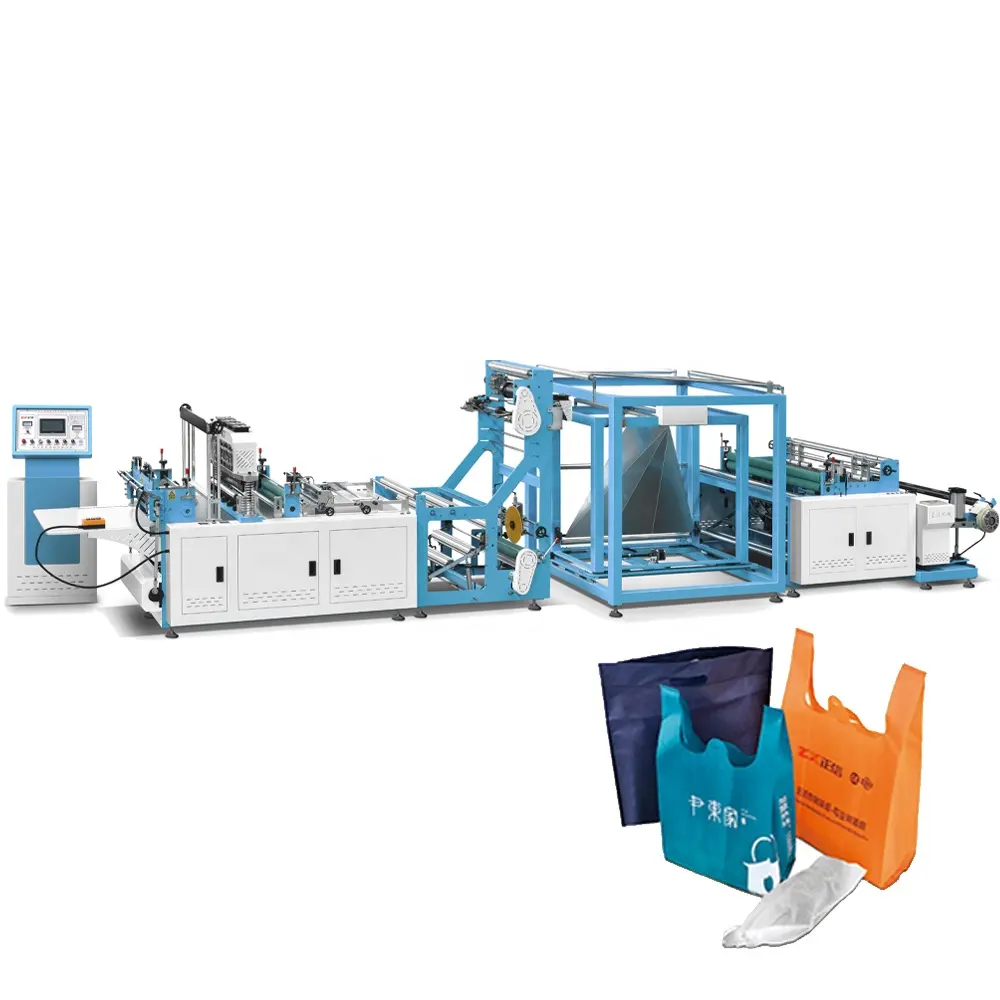 ZXL-B700 Full Automatic Non Woven Shopping Bag Making Machine For D-CUT/Shoes Bag /Drawstring/T-shirt Bag