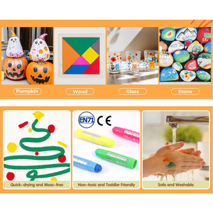 Proveedor de Materiales de Arte B2B, Juego de Crayones de Colores Solubles en Agua, No Tóxicos, de 6/12 Colores, en Barra Giratoria, para Colorear, Dibujar y Pintar - Product Image 5