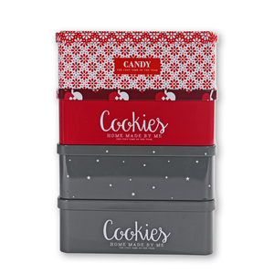 Tùy Chỉnh In Hình Chữ Nhật Hộp Thiếc Bản Lề Nắp Cấp Thực Phẩm Rỗng Kim Loại Có Thể Cho Cookie Bánh Quà Tặng Đóng Gói Bù Đắp In Ấn Tinplate - Product Image 5