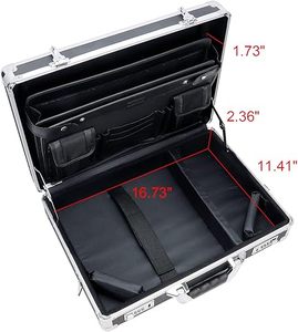 <strong>Hot</strong> <strong>pink</strong> Aluminum Hard Case Mens <strong>Briefcase</strong> Toolboxes Black Carrying Case