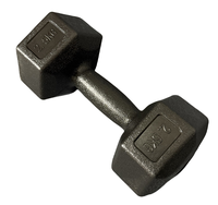 Vente chaude En Plastique Trempage 2kg Hex Petit Haltère Noir Ciment Haltère Ensemble Enduit pour Gym Femmes Dame Haltérophilie