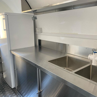 Remorque de restauration isotherme personnalisable en acier inoxydable de luxe, station de crème glacée et de bonbons, pour festivals en plein air et restauration rapide