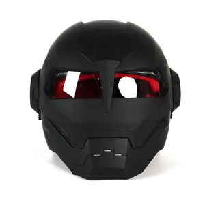 DOT Iron Man Helmet Predator For Harley Davidson Motorcycle Full Face Helmet Cascos Para Moto Retro Motorcycle Helmet